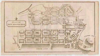 Plan of New Edinburgh  -  Travellers Guide through Scotland and its Isles