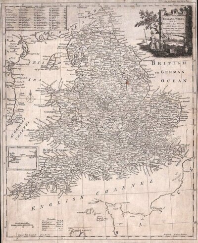 Thomas Kitchin - England, Wales and the Islands on their coasts with Roads etc.