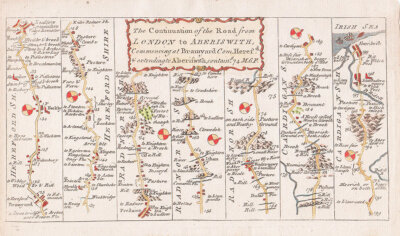 Thomas Kitchin - The Continuation of the Road from London to Aberystwyth...