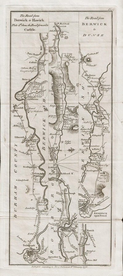 The Road from Berwick to Hawick; The Road from Berwick to Dunse  