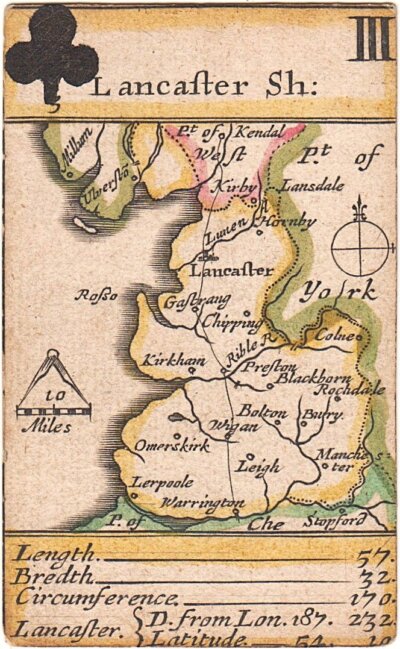 Robert Morden Playing Card Map.