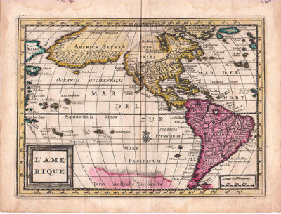 L'Amerique    -   Pieter  Van der Aa 1659-1733