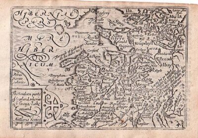 Pieter Van den Keere  -  Southern parte of Scotland wherin is ye strange Lake Lomund