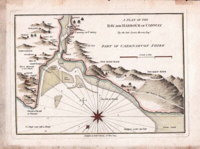 William Morris - A Plan of the Bay and Harbour of Conway