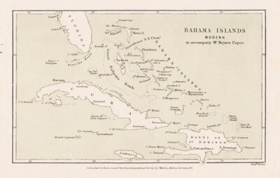 Bahama Islands Modern to accompany Mr Major's Paper