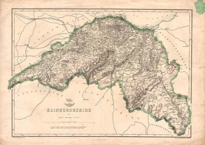 Edinburghshire by Edw Weller  FRGS
