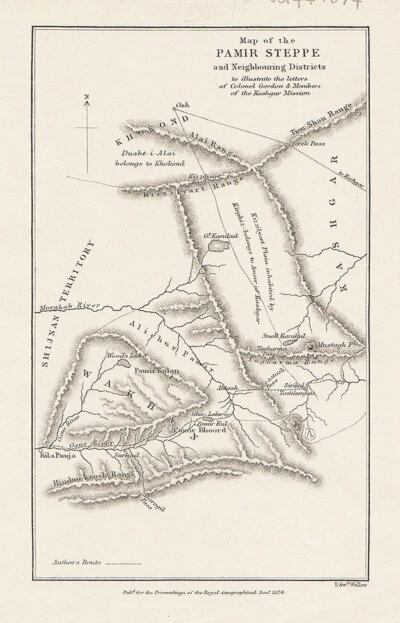 Map of the Pamir Steppe and Neighbouring Districts..... 