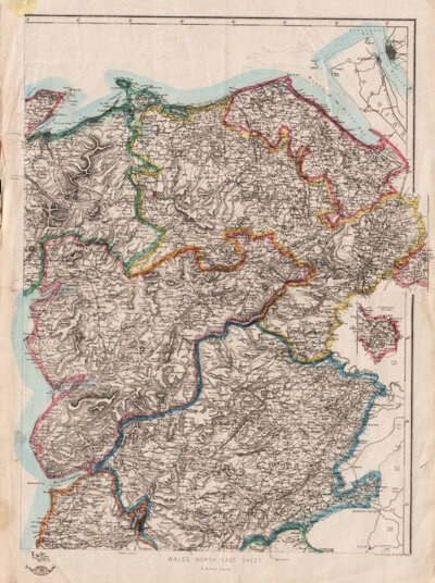 Wales North East Sheet  -  Edward Weller  FRGS