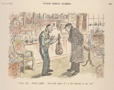 Yes, Sir.  Nero's fiddle.  You will notice it's a bit charred at one end.