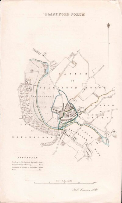 Blandford Forum Town Plan - RK Dawson 