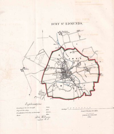 Bury St Edmunds Town Plan - RK Dawson 