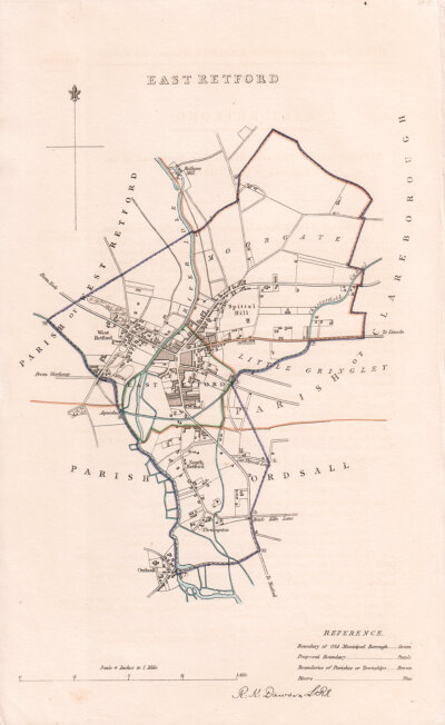 East Retford Town Plan  -  RK Dawson