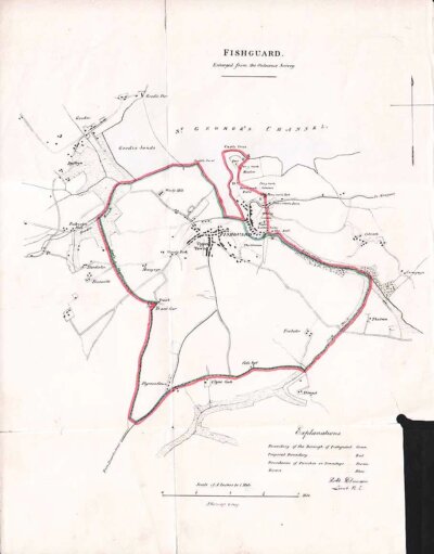 Fishguard Town Plan  -  RK Dawson