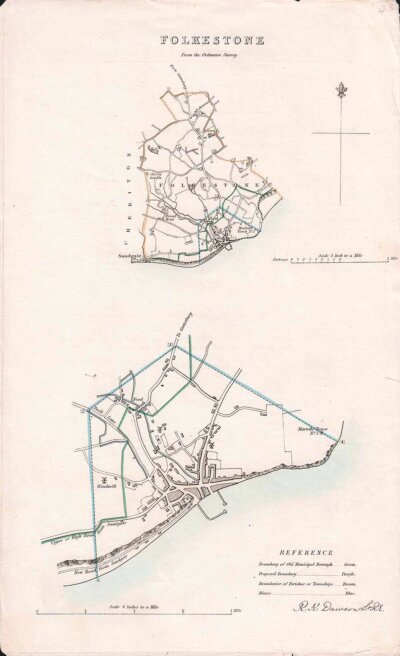 Folkestone Town Plan - RK Dawson 