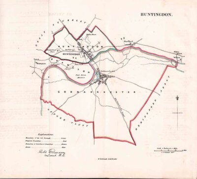 Huntingdon Town Plan - RK Dawson 