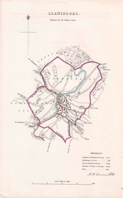 Llanidloes Town Plan - RK Dawson 