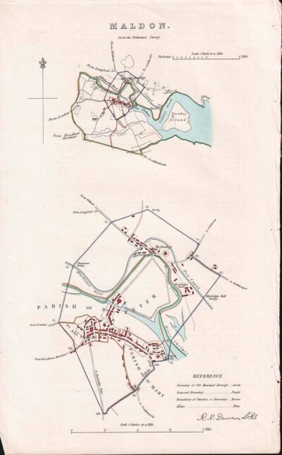 Maldon Town Plan - RK Dawson 