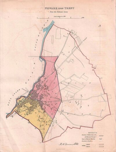 Newark upon Trent Town Plan - RK Dawson 