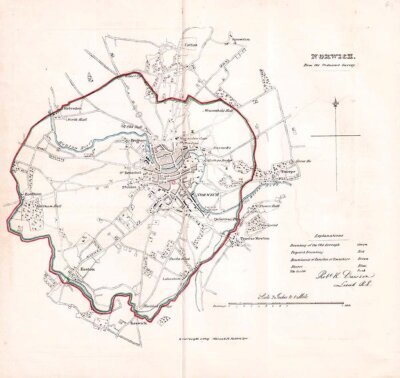 Norwich Town Plan - RK Dawson  