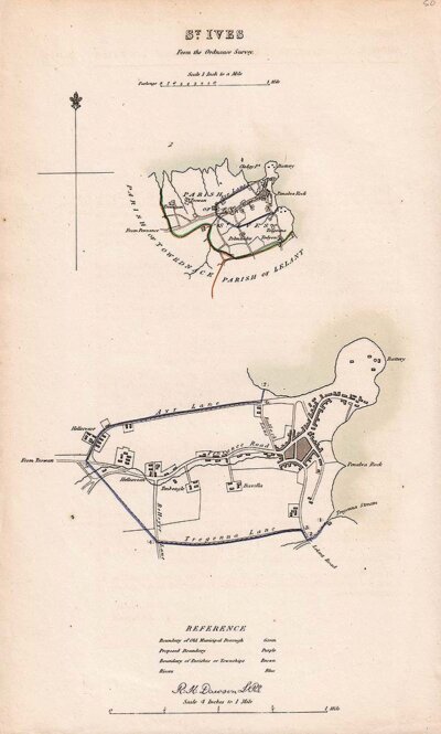 St Ives Town Plan - RK Dawson 