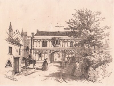 Abbey Gateway at Malvern.