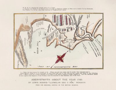Aberystwyth (about the year 1740) by Lewis Morris 