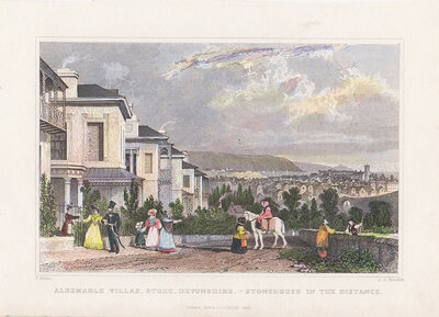 Albemarle Villas Stoke Devonshire  Stonehouse in the distance