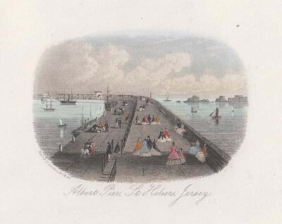 Albert Pier St Heliers Jersey (antique print)