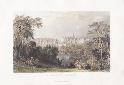 Alnwick Castle  The Seat of the Rt Honble Hugh Percy  FSA Duke of Northumberland