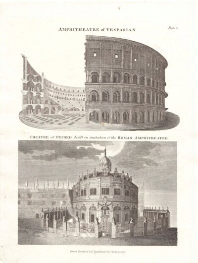 Amphitheatre of Vespasian / Theatre in Oxford, built in imitation of the Roman Amphitheatre.