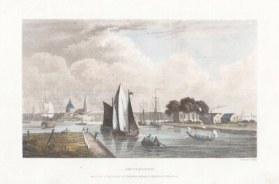 Amsterdam.  (antiqe print)