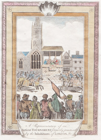 A Representation of an Antient Tournament formerly practised by the Inhabitants of London etc.