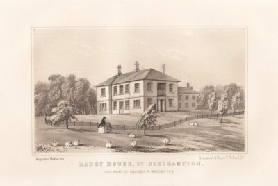 Badby House Co Northampton  The Seat of Charles W Watkins  Esq  (antique print)