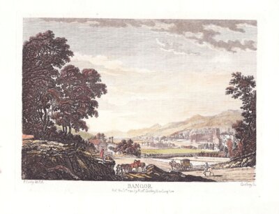 Bangor  (antique print)