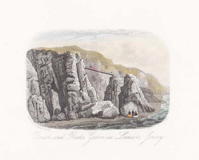 Beach and Rocks Grve au Lancon Jersey