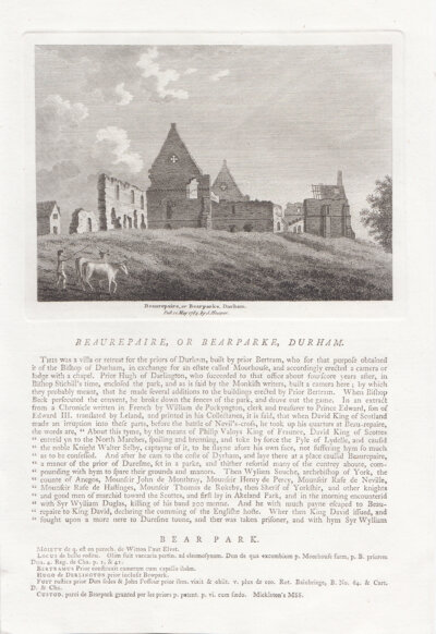 Beaurepaire, or Bearparke, Durham.