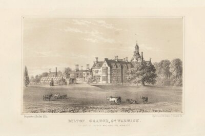 Bilton Grange.  Co. Warwick. The Seat of Captain Washington Hibbert.  (antique print)