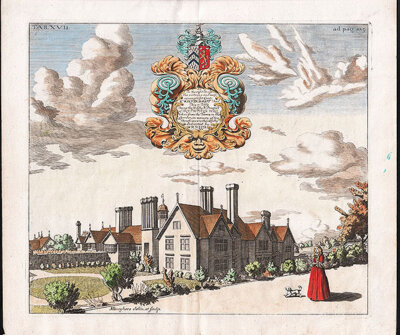 W by N Prospect of Blithefield Hall