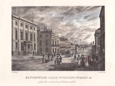 Blythswood Place St Vincent Street &c from the |South side of Blythswood Hill