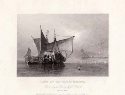 Boats off the coast of Yarmouth