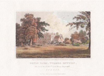 Boyle Farm Thames Ditton  The Seat of the Rt Honble Lord Henry Fitzgerald