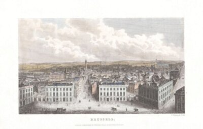 Brussels.  (antique print)