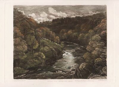 Scene from Buckland Rock on the River Dart