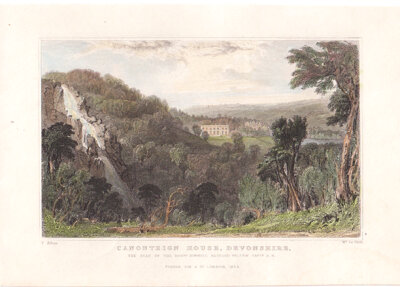 Canonteign House Devonshire The Seat of The Hon Pownoll Bastard Pellew Capt RN 