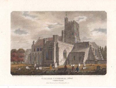 Carlisle Cathedral  Nth Wt (antique print)