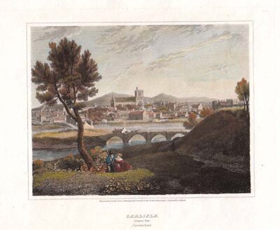 Carlisle  General View  Cumberland (antique print)
