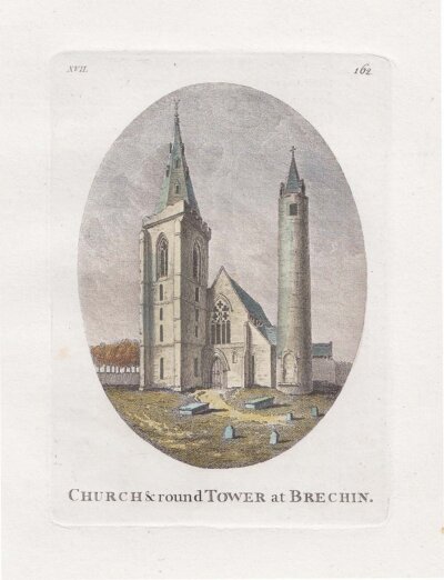 Church and round Tower at Brechin.