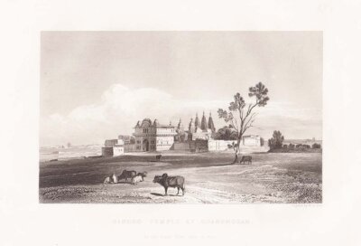 Hindoo Temple at Chandngoan.  In the route from Agra to Kota.