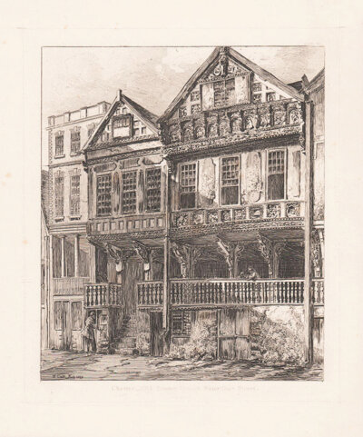 Chester - Old Timber Houses Water - Gate Street 