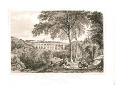 Chirk Viaduct  -  Shrewsbury & Chester Railway......